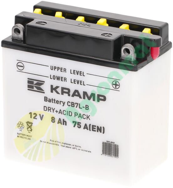Baterie 12V 8Ah 75A cu pachet acid Kramp