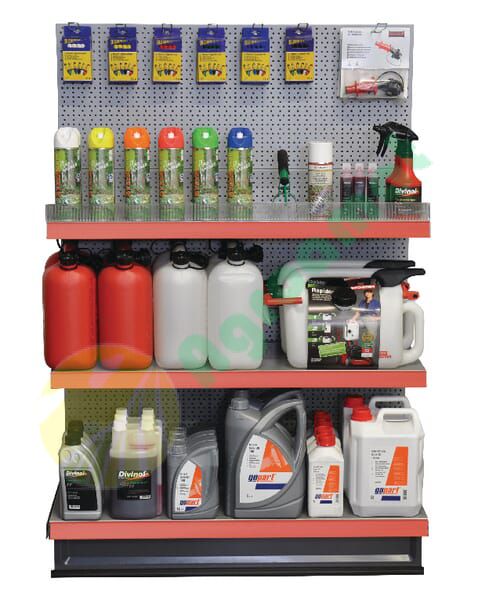 Modul comercial lubrifianți motofierăstrău și produse marcare 140x100cm