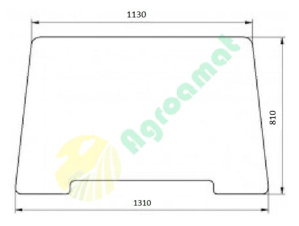 Geam față superior