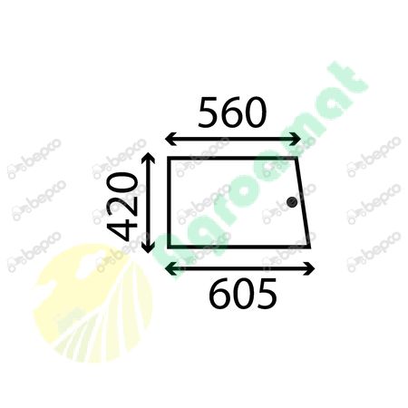 SLIDING REAR WINDOW FLAT - NON-TINTED