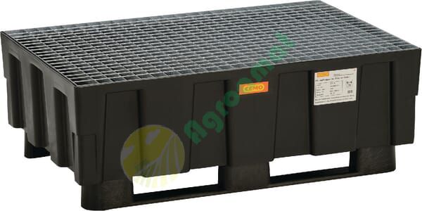 Cuvă de retenție polietilenă [hdpe] negru capacitate 224l 1205x805x430mm Cemo