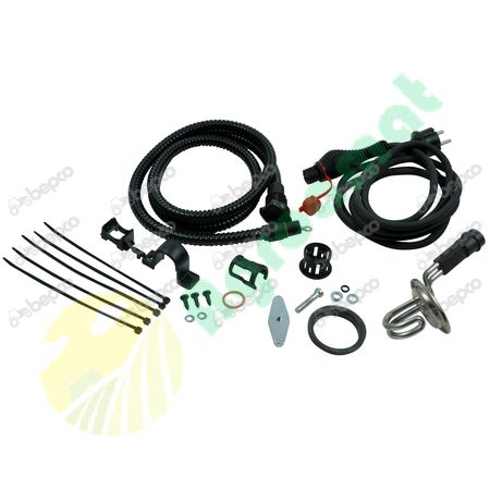 COMPLETE ENGINE HEATER FLANGE - Ø 45 mm - 550 W