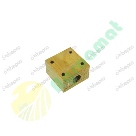 WOOD BEARING Ø 25 MM - 80 X 80 MM