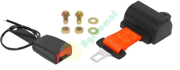 Centură de siguranță retractabilă cu comutator portocaliu