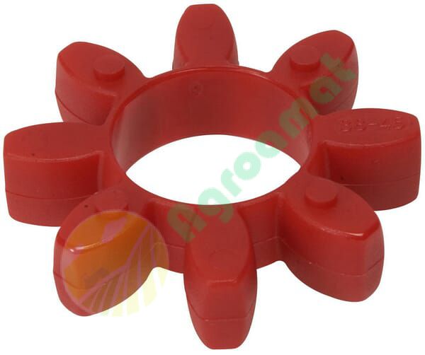 Amortizor cuplaj mecanic 28/38 98 Shore-A roșu