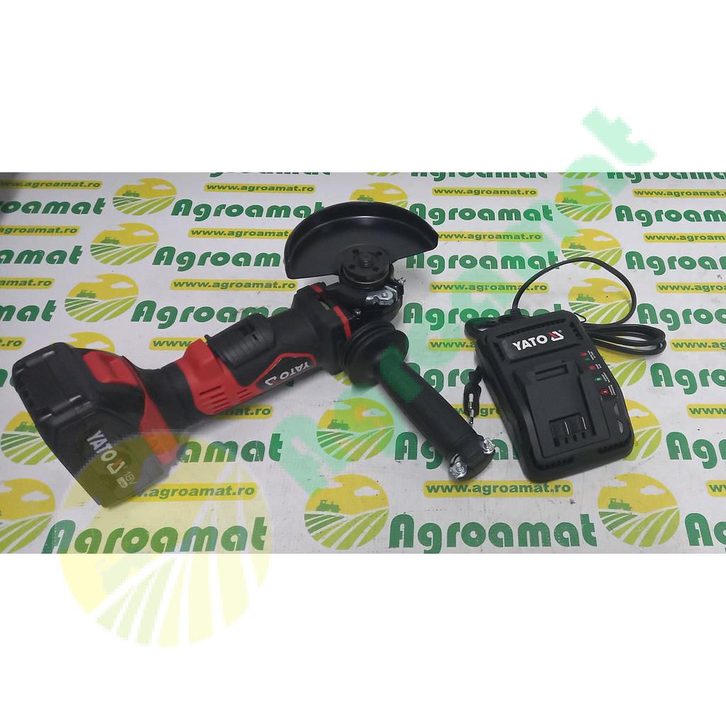 Polizor Unghiular cu 2 Acumulatori 18V