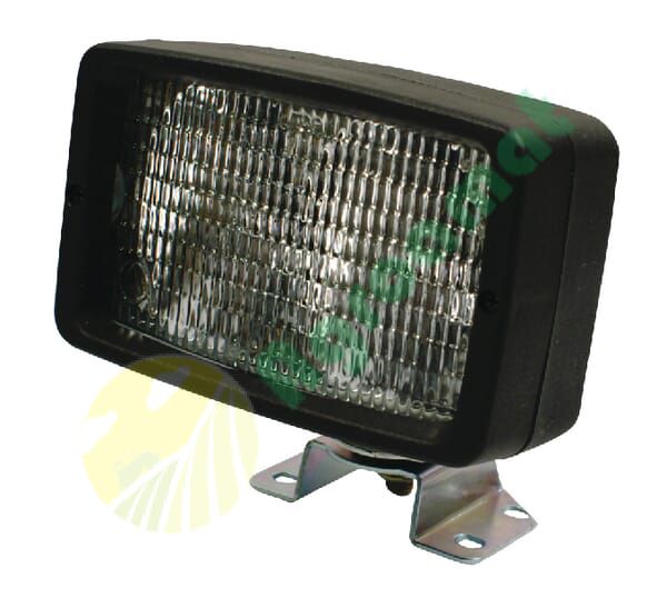 Lampă de lucru halogen 55W dreptunghiulară 12V transparent cu șuruburi 145mm Ajba