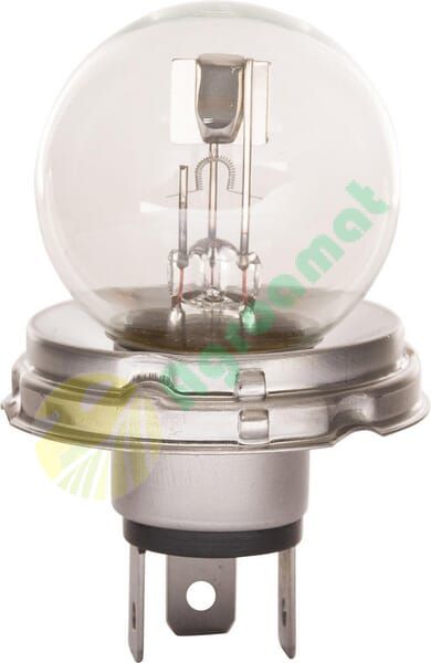 Bec halogen R2 sferă P45t-41 12V 45W/40W alb Philips