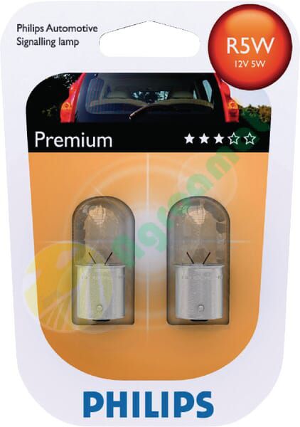 Bec incandescent W2.3W tub W2x4.6d 12V 2,3W 18,6lm alb Philips