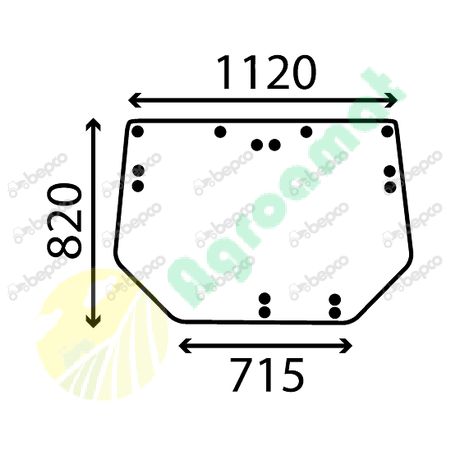 REAR WINDOW FLAT - TINTED