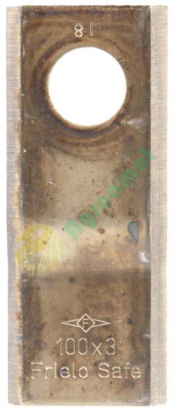 Lamă cositoare stânga/dreapta 98x40x3mm orificiu 19mm pachet 25 buc. potrivită pentru AMA/Galfre/Marangon