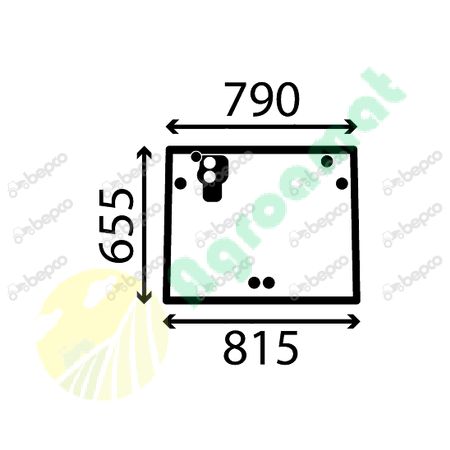 REAR WINDOW CURVED - TINTED