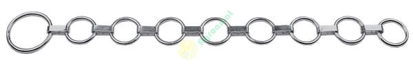 Lanț de gât plat cu 8 zale, diametru 55x9mm, inel diametru 85x10mm