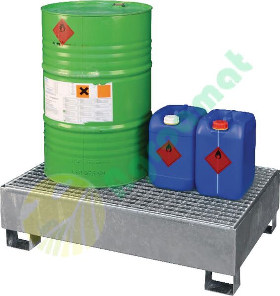 Cuvă de retenție oțel capacitate 210l 1200x810x360mm Cemo