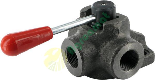 Gaură longitudinală robinet 3 căi 3/4 BSP