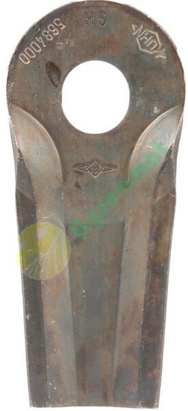 Lamă cositoare stânga/dreapta 111x50x4mm orificiu 20,5x18,5mm oval pachet 25 buc. potrivită pentru Kuhn