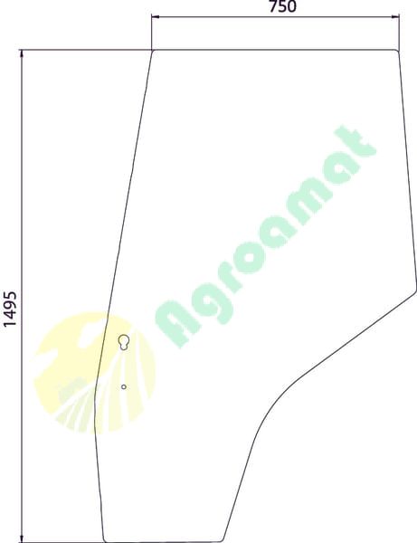 Geam de ușă stânga