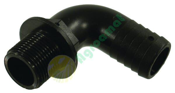 Racord furtun cot 90° 25mm x 3/4" tată