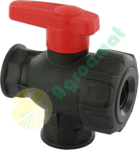 Robinet cu bilă 3 căi 1/2" întrerupt