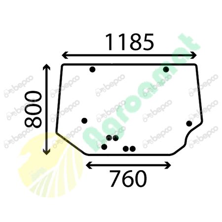 REAR WINDOW CURVED - TINTED