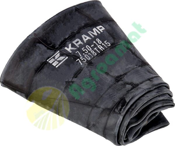 Cameră anvelopă pentru jantă diametru 18" 7.50-18 cu valvă dreaptă TR15 Kramp