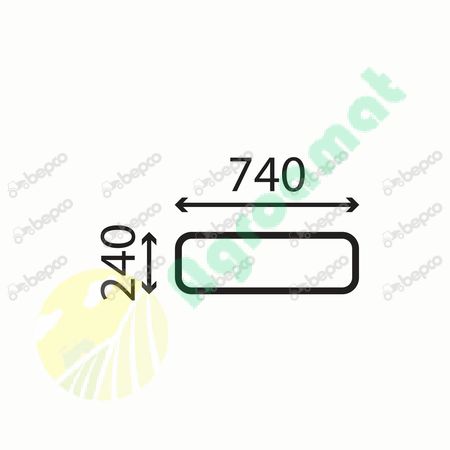 LOWER WINDSHIELD FLAT - TINTED