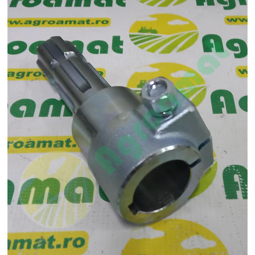Reducție arbore cardanic tată 1 3/8" (6) mamă 40mm cu șurub