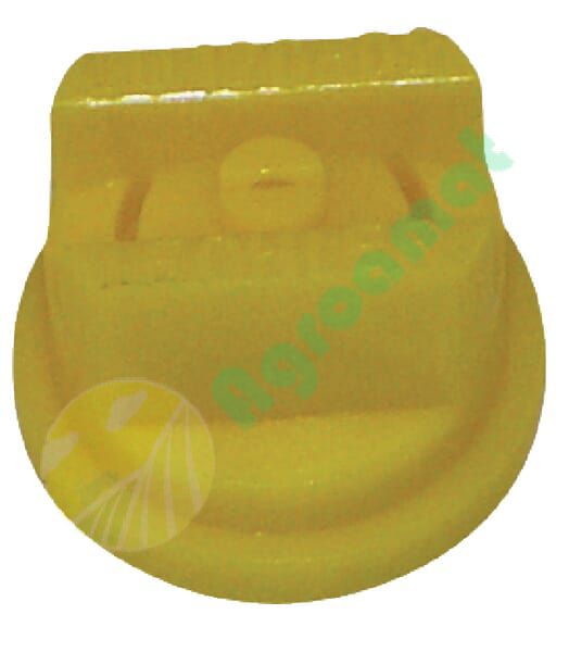 Duză cu jeturi aplatizate LU 120° galbenă plastic