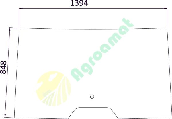 Geam față superior