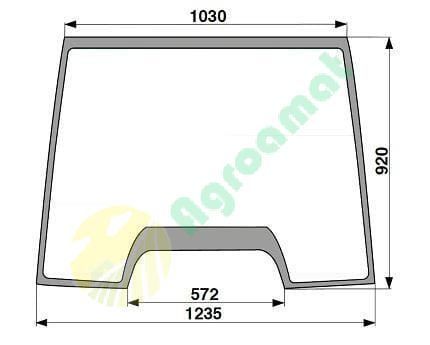 Geam față superior