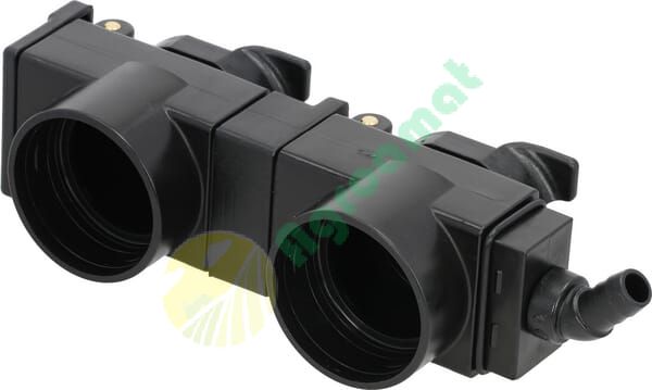 Carcasă dublă cu capace și scurgere 72mm 45°