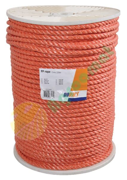 Cablu PP portocaliu 10mm, 220 m