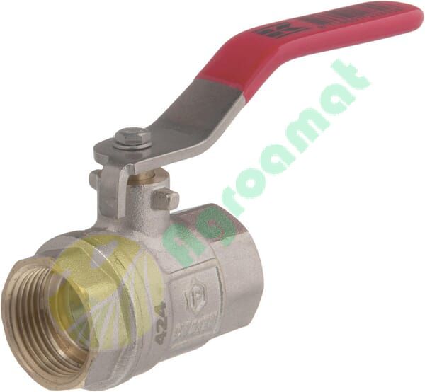 Robinet cu bilă BSP 2x mamă 3/4", mâner oțel inoxidabil