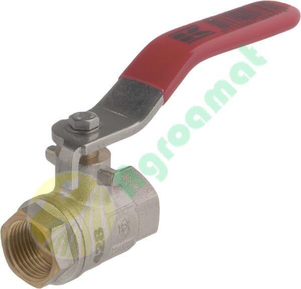 Robinet cu bilă BSP 2x mamă 3/8", mâner oțel inoxidabil