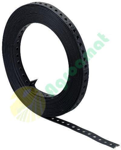 Bandă perforată oțel plastic căptușit19mm