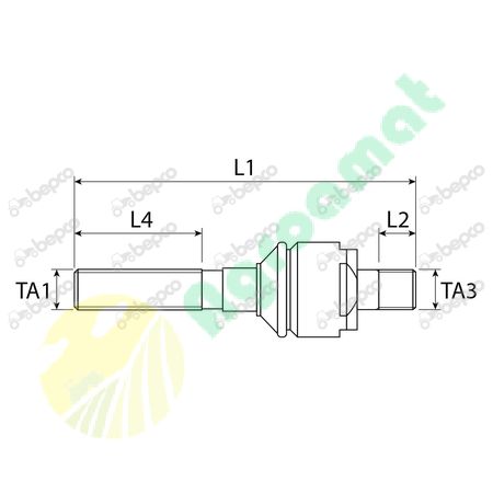 BALL JOINT M24 x 1.5 RH - M22 x 1.5 RH