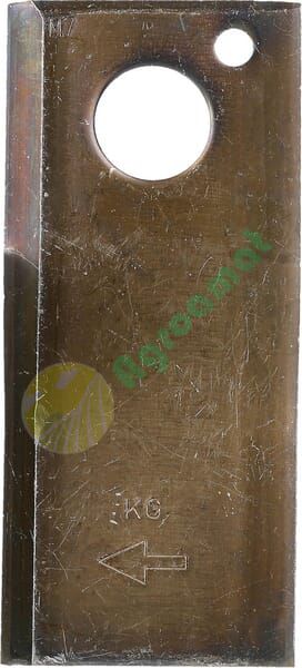 Lamă cositoare dreapta 107x48x4mm orificiu 18,5mm pachet 25 buc. potrivită pentru Vicon/PZ