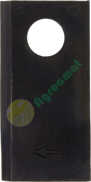 Lamă cositoare dreapta 96x48x4mm orificiu 19mm pachet 25 buc. potrivită pentru Deutz-Fahr