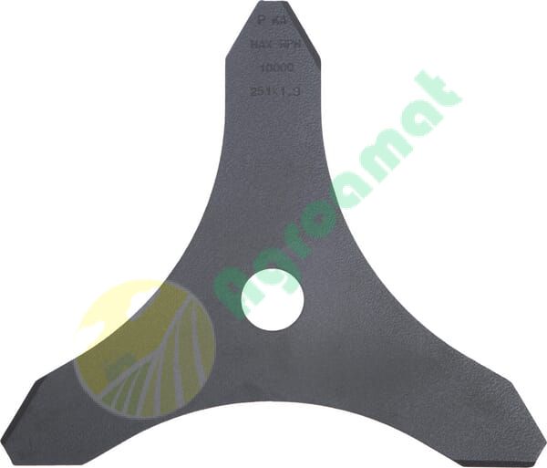 Lamă pentru motocoasă oțel 3 dinți 255x25,4x1,8mm