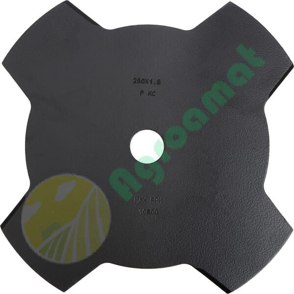 Lamă pentru motocoasă oțel 4 dinți 255x25,4x1,8mm