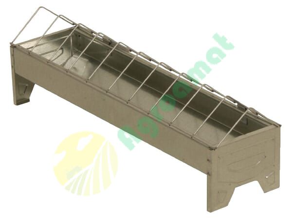 Recipient pentru hrănire păsări, zinc, 10 x 50 cm