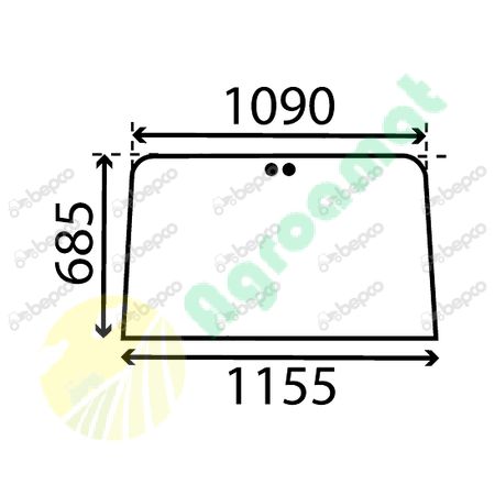 WINDSHIELD FLAT - TINTED