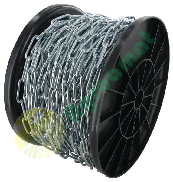 Lanț din oțel rotund 4mm zincat 58m