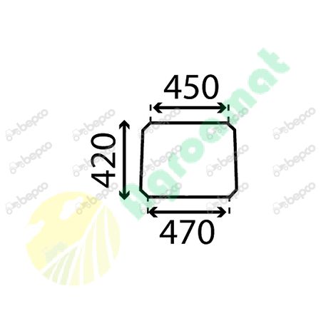 WINDSHIELD FLAT - NON-TINTED