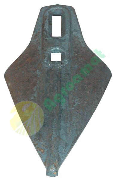 Brăzdar cultivator 295x170x9mm curbat 2 orificii potrivit pentru Amazone