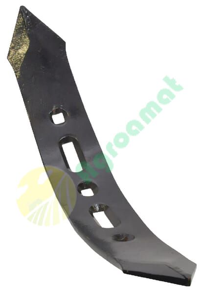 Brăzdar cultivator 490x75x10mm reversibil dreapta curbat 4 orificii potrivit pentru Amazone