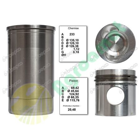 PISTON-LINER KIT Ø 106.05 MM