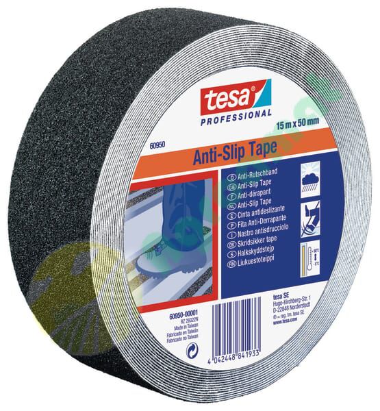 Bandă anti-alunecare 720um PVC neagră 15mx50mm