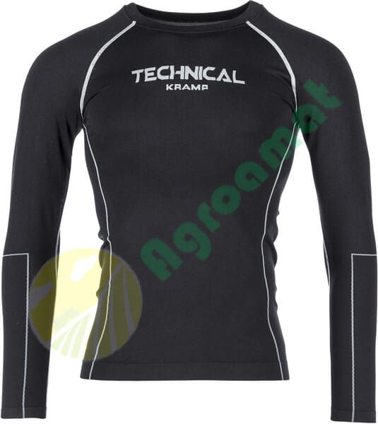 Bluză termică mărime S,M/38,40 unisex poliamidă/poliester/spandex neagră Kramp Technical