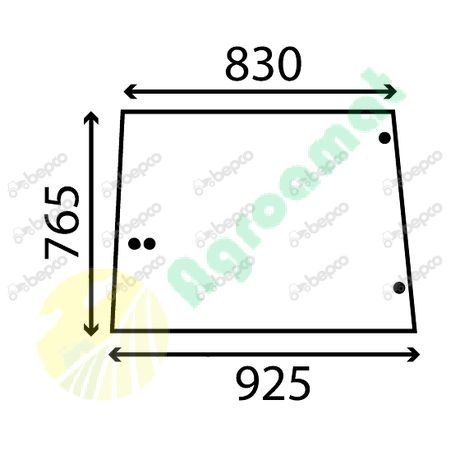 SIDE WINDOW FLAT - NON-TINTED